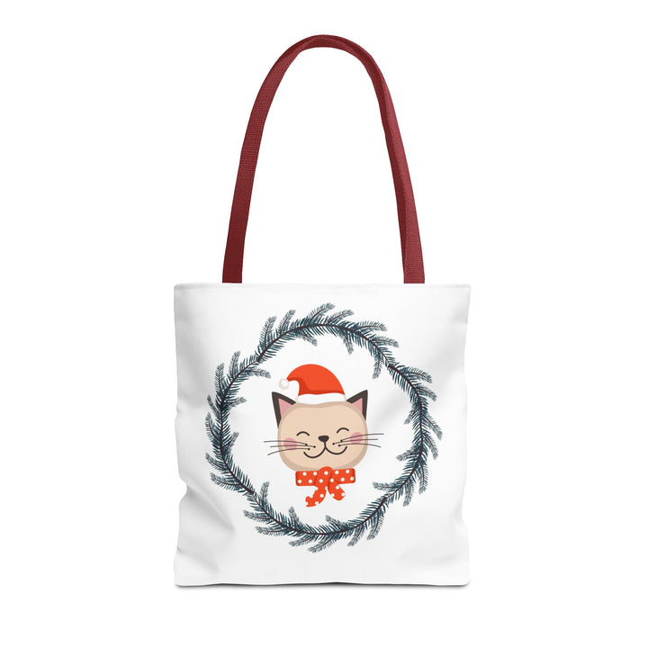 Vintage Christmas Cat Tote Bag