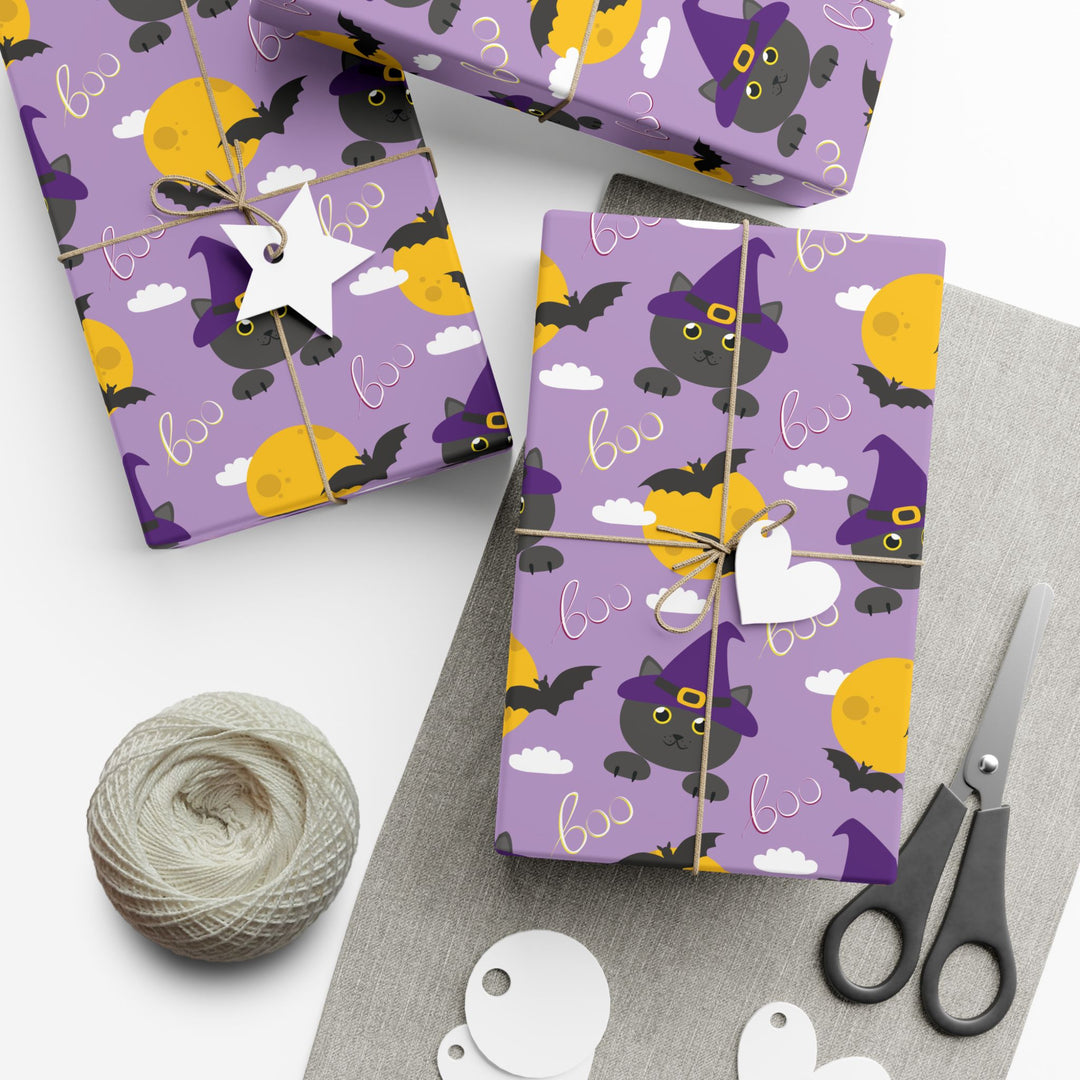 Boo-tiful Cat Gift Wrap