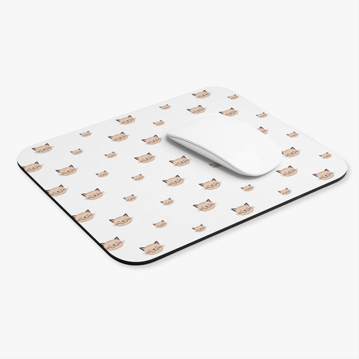 Happy Tabby Cat Mouse Pad