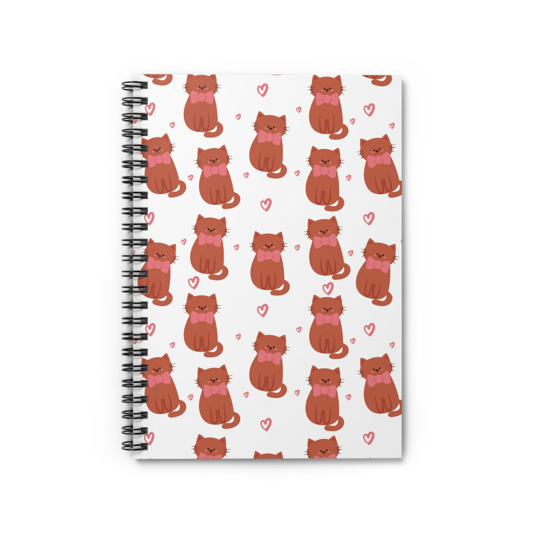 Bow Tie Cat Spiral Notebook