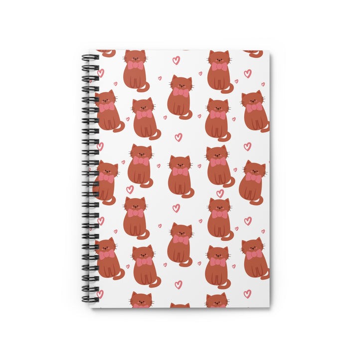 Bow Tie Cat Spiral Notebook