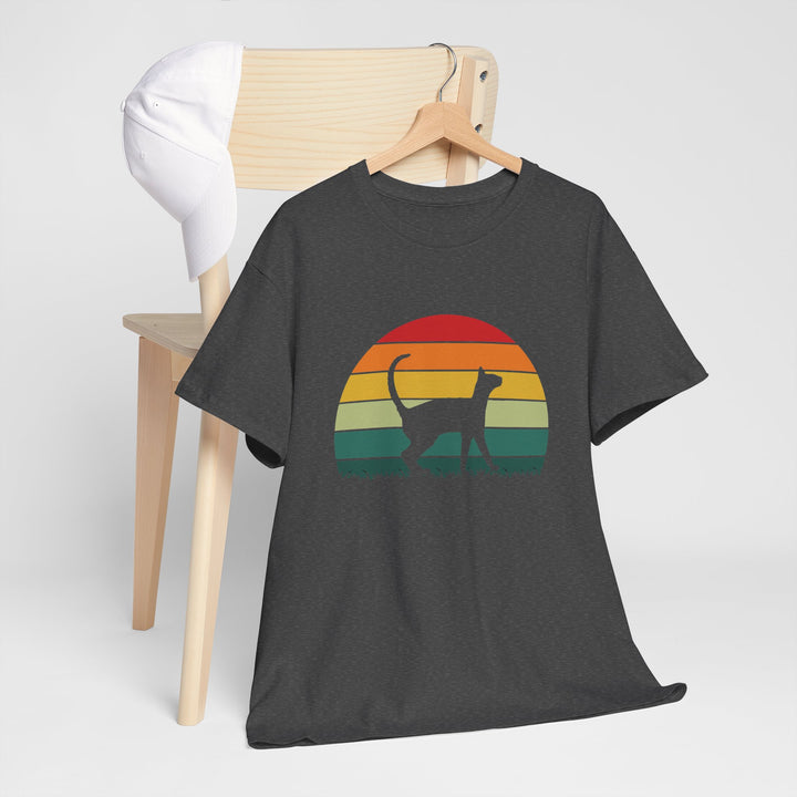 Sunset Cat Cotton Tee