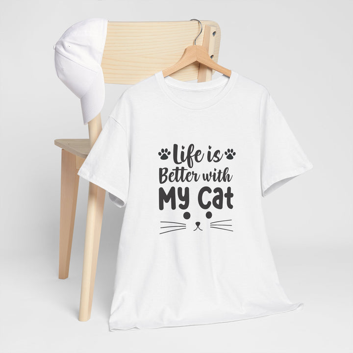 Better With My Cat Cotton Tee