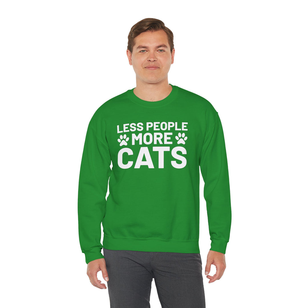 Less People More Cats Crewneck Sweatshirt