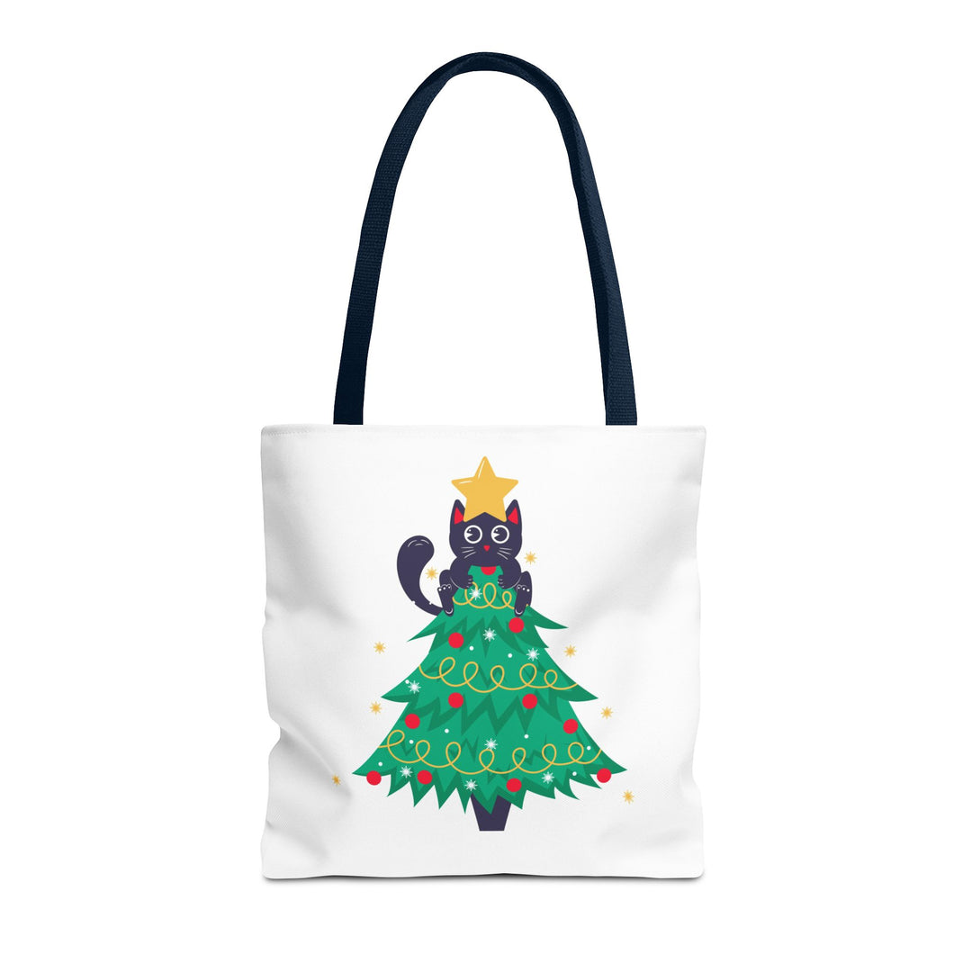 Cat Christmas Tree Tote Bag