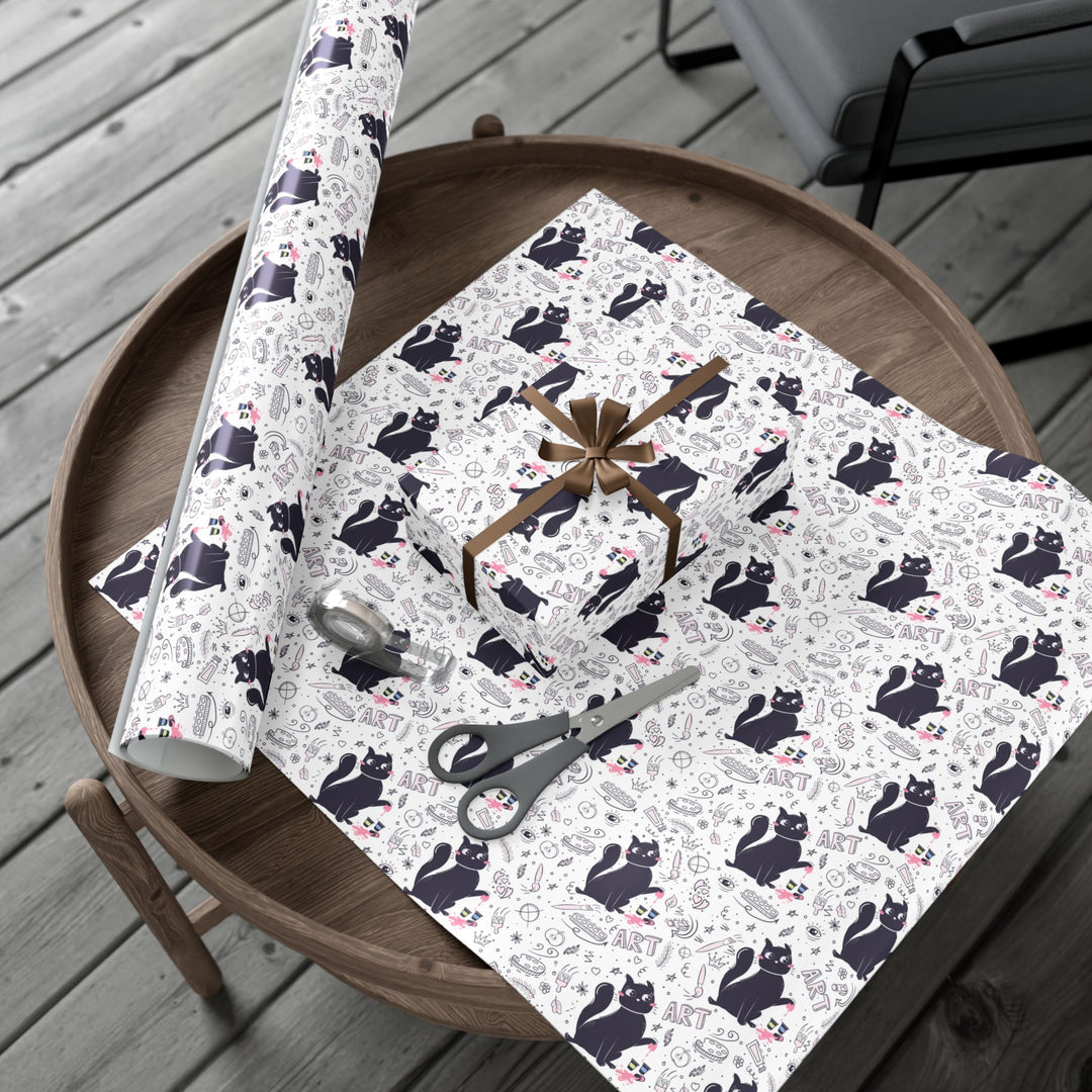 Art History Cat Gift Wrap