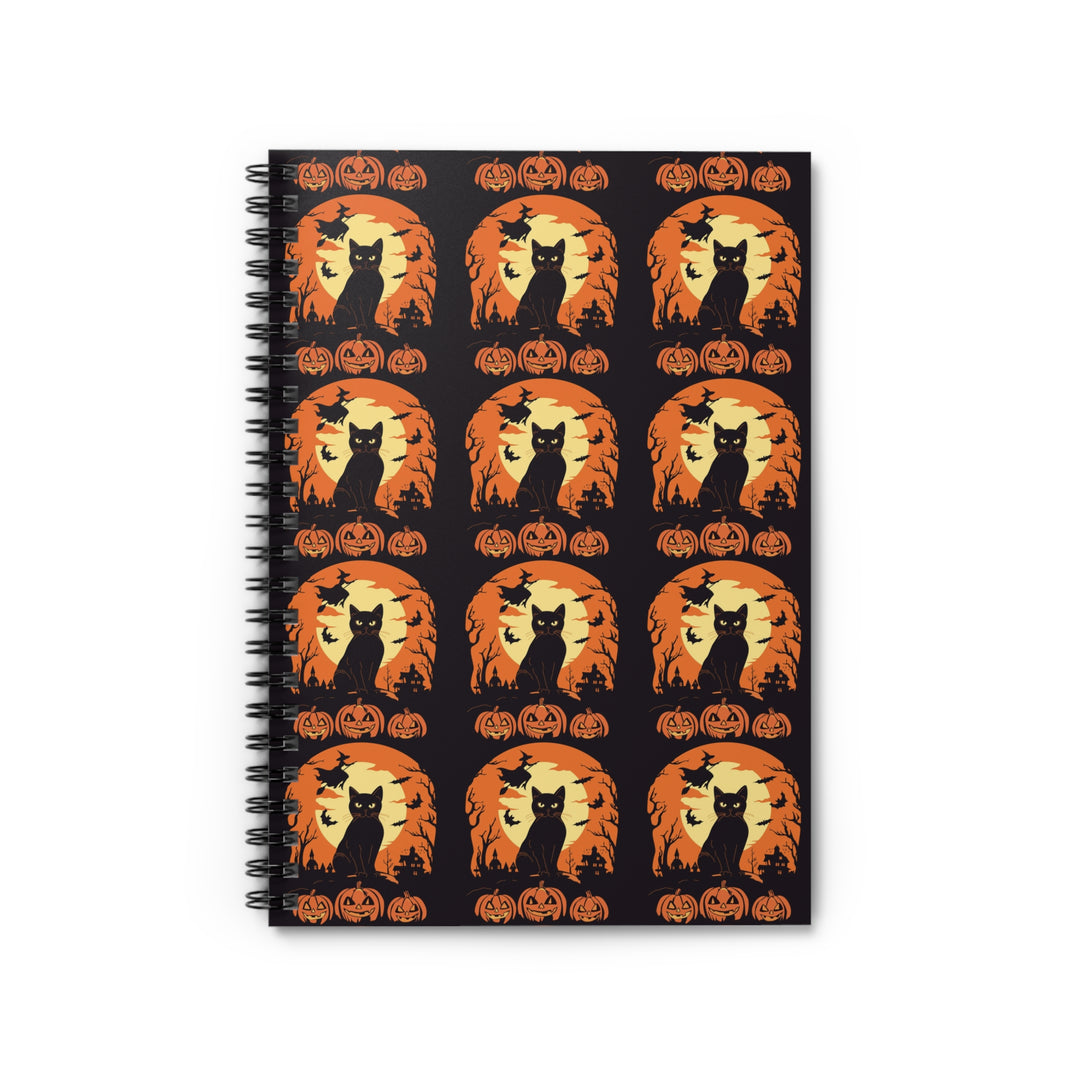 Spooky Kitty Spiral Notebook