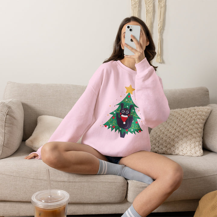 Tree Climbing Kitty Crewneck Sweatshirt