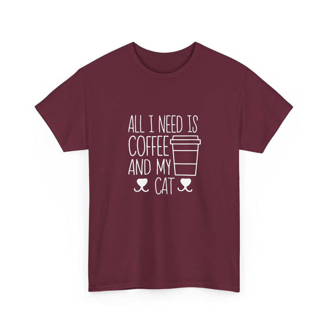 Coffee and My Cat Cotton Tee