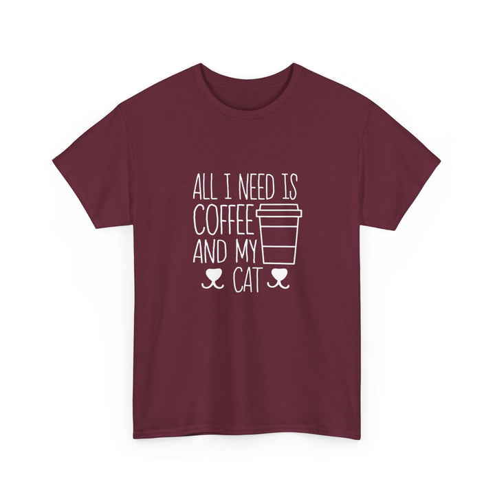 Coffee and My Cat Cotton Tee