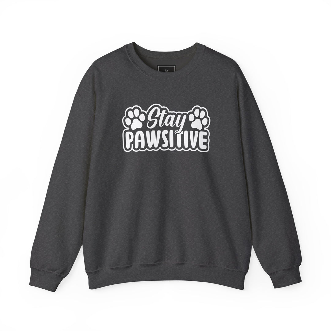 Stay Pawsitive Unisex Crewneck Sweatshirt