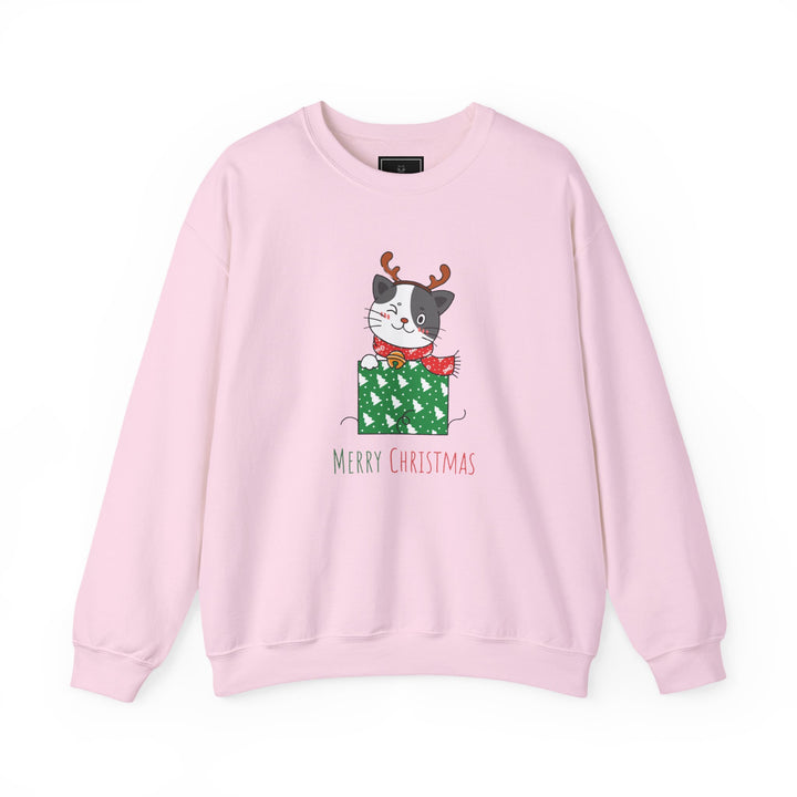 Gift Wrapped Cat Crewneck Sweatshirt