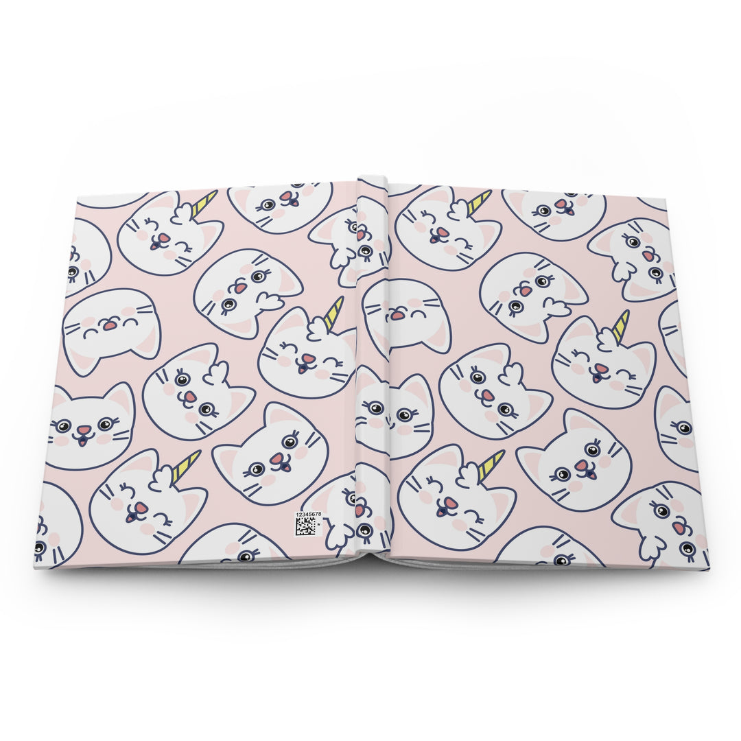 Unicorn Cat Hardcover Journal