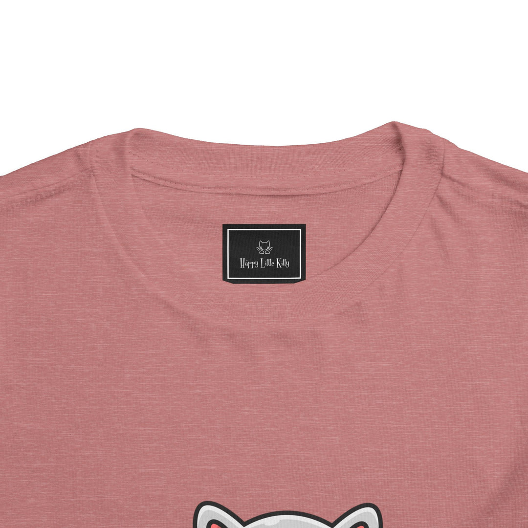 Cat Eating A Fish Toddler Tee