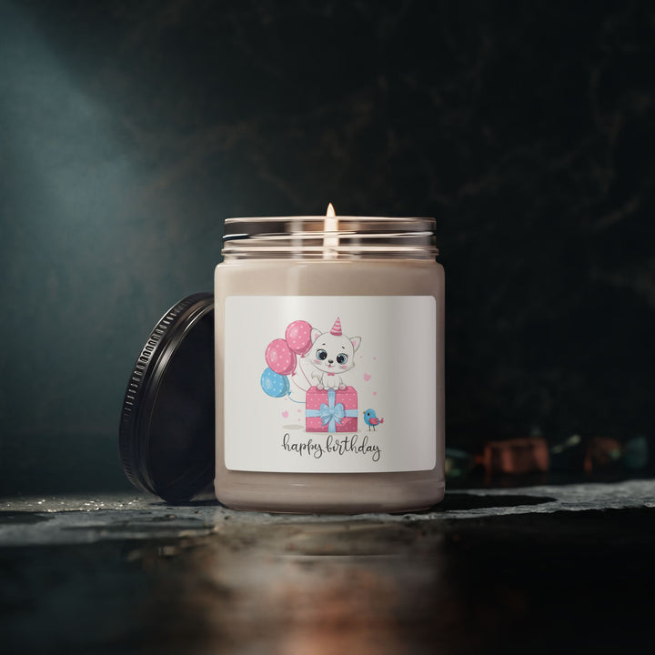 Happy Birthday Kitty Scented Soy Candle