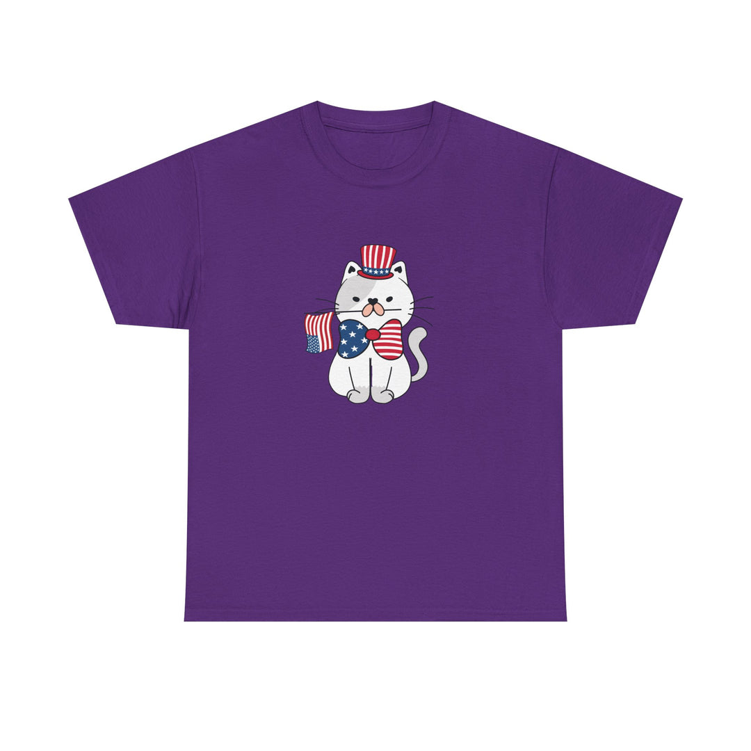 Patriotic Cat Cotton Tee