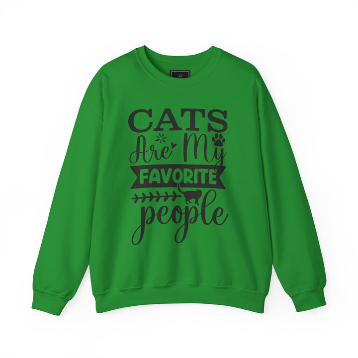 Cats Are My Favorite People Crewneck Sweatshirt
