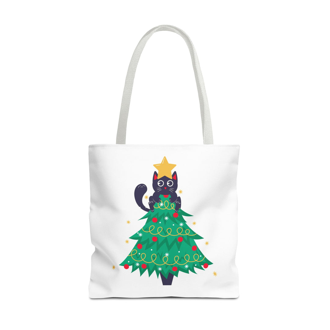 Cat Christmas Tree Tote Bag