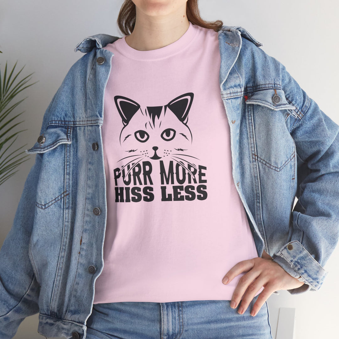 Purr More Hiss Less Cotton Tee