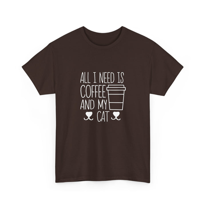 Coffee and My Cat Cotton Tee