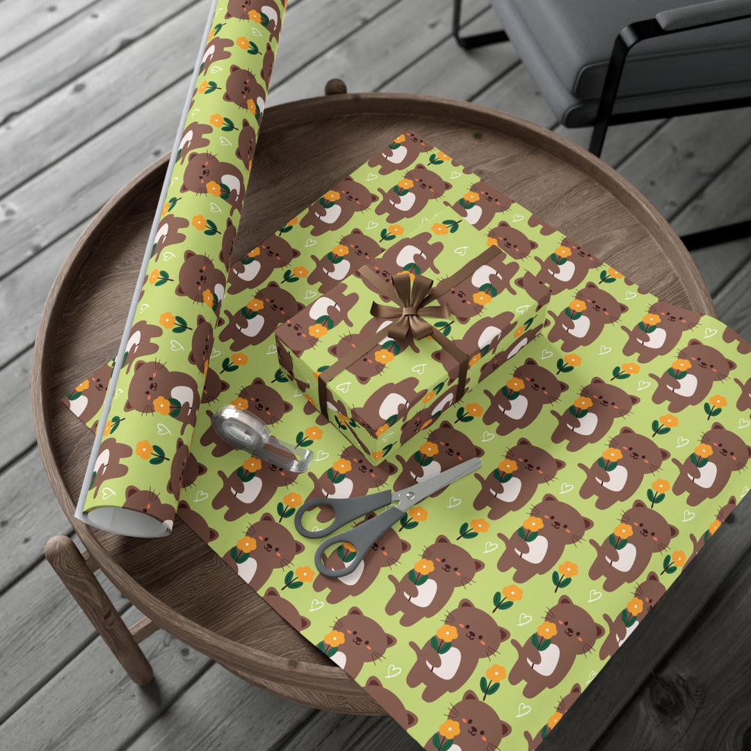 Kitty Bloom Gift Wrap