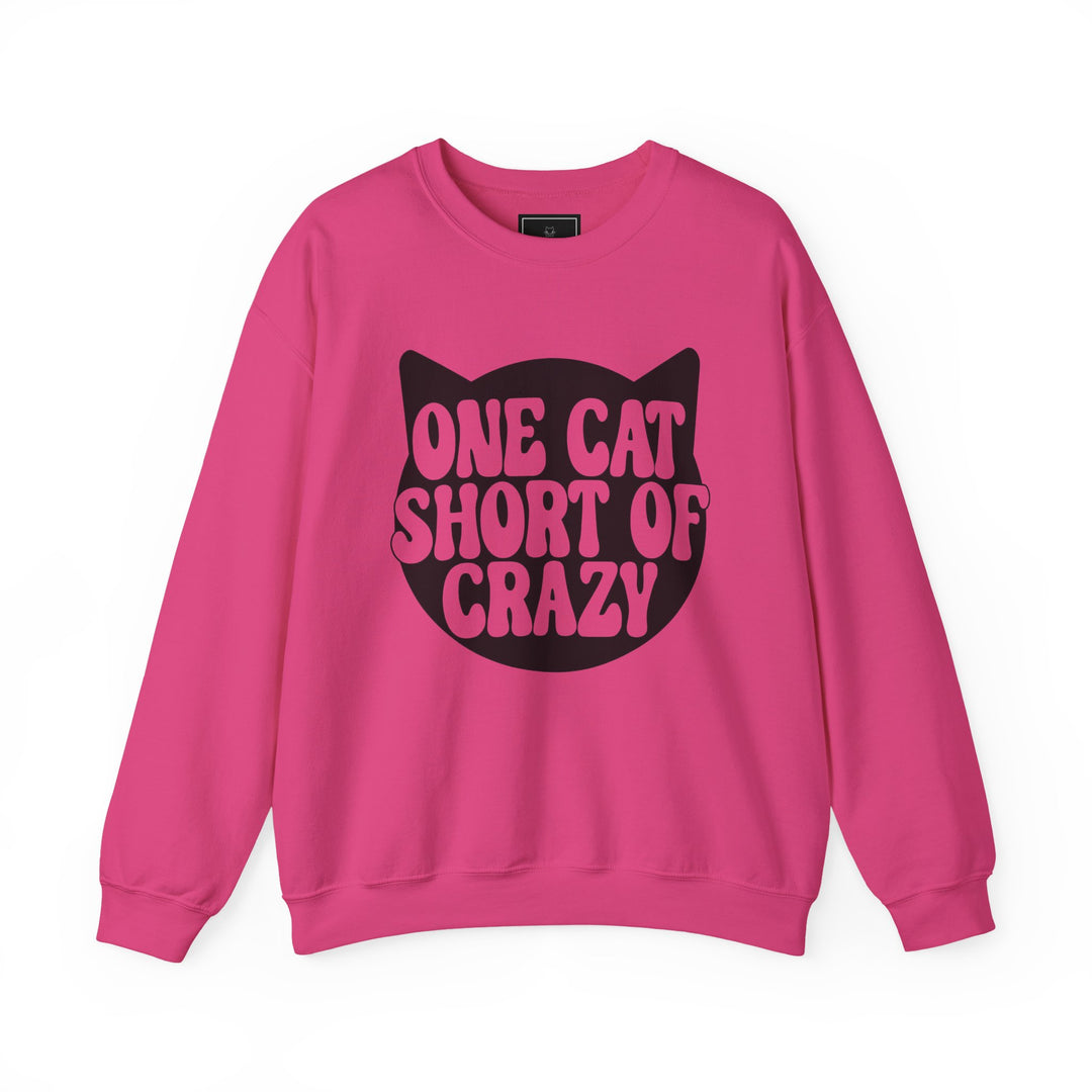 One Cat Short of Crazy Crewneck Sweatshirt