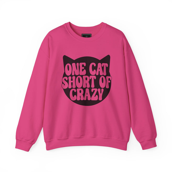 One Cat Short of Crazy Crewneck Sweatshirt