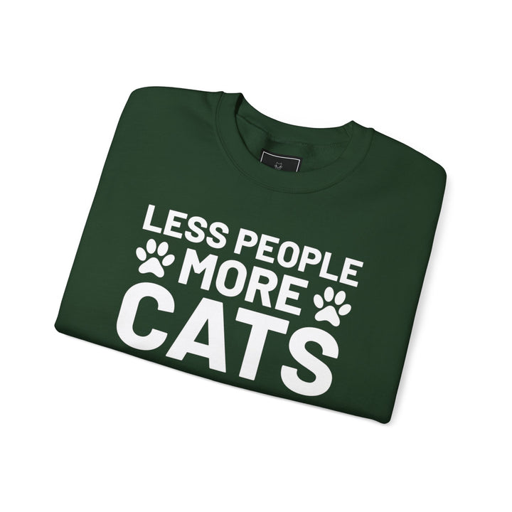 Less People More Cats Crewneck Sweatshirt