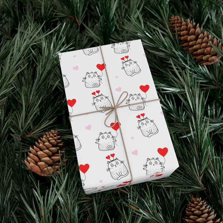 Love-Struck Kitty Gift Wrap