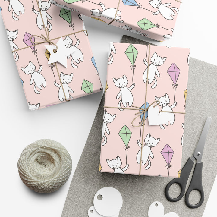 Cats and Kites Gift Wrap