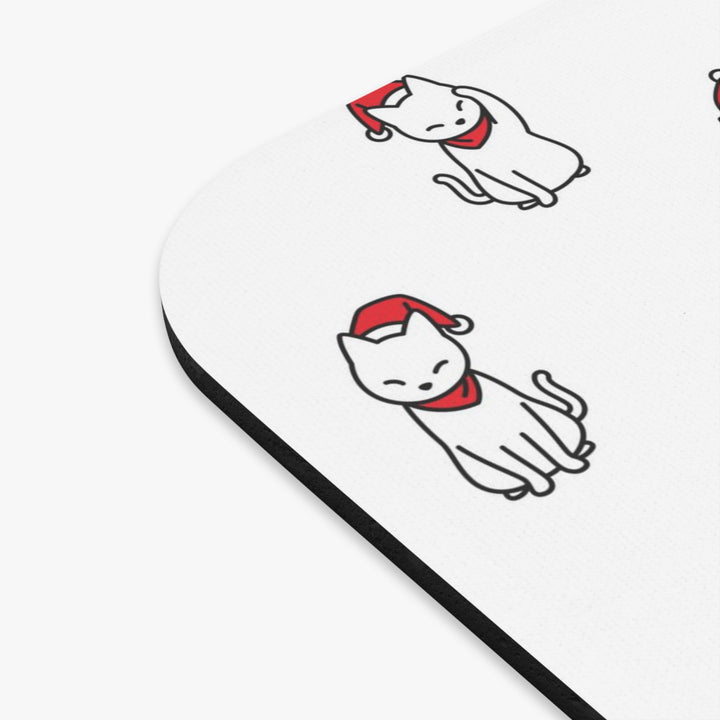 Santa Hat Cat Mouse Pad