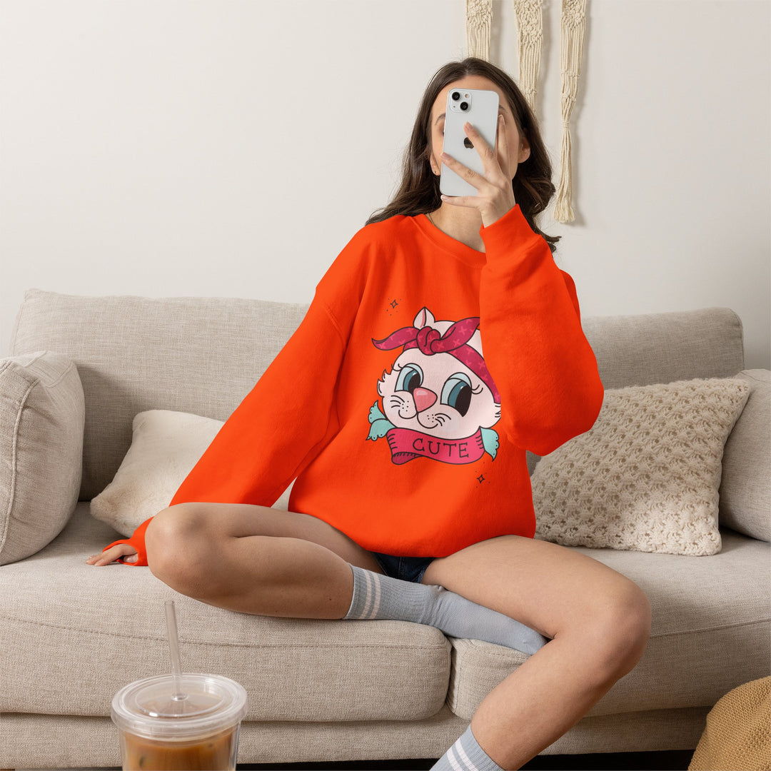 Tattoo Cat Crewneck Sweatshirt