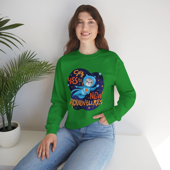 Adventure Kitty Crewneck Sweatshirt