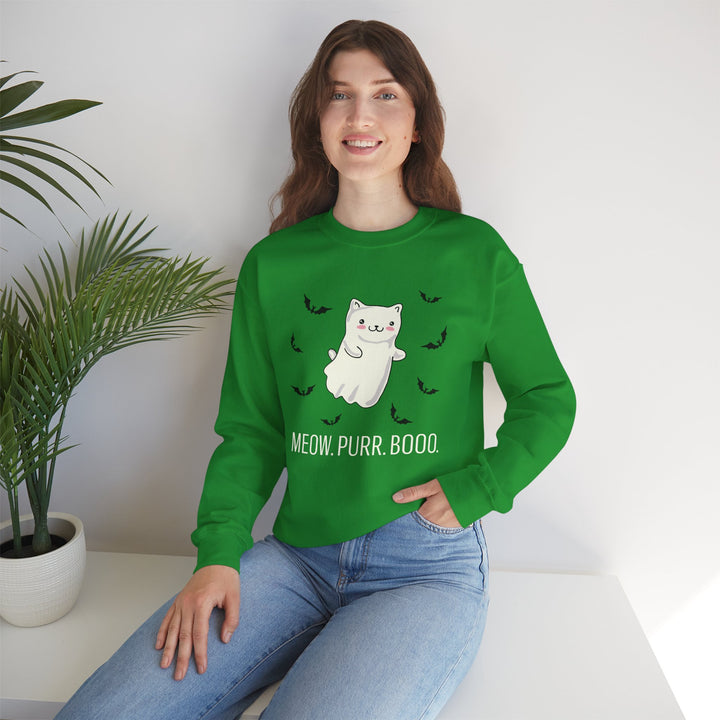 Meow. Purr. Boo. Unisex Crewneck Sweatshirt
