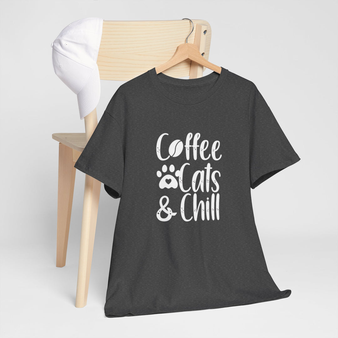 Coffee Cats and Chill Cotton Tee