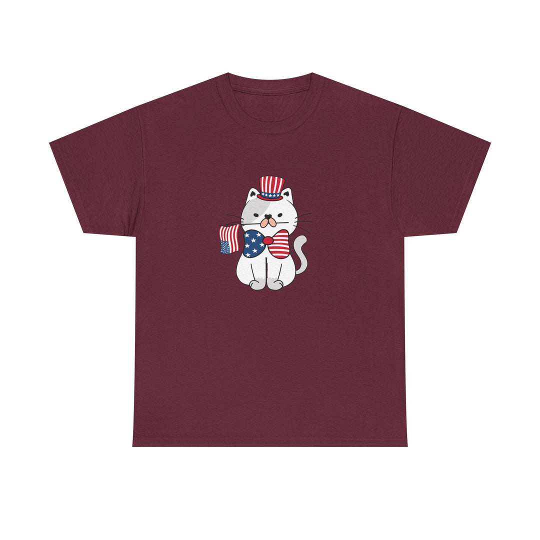 Patriotic Cat Cotton Tee