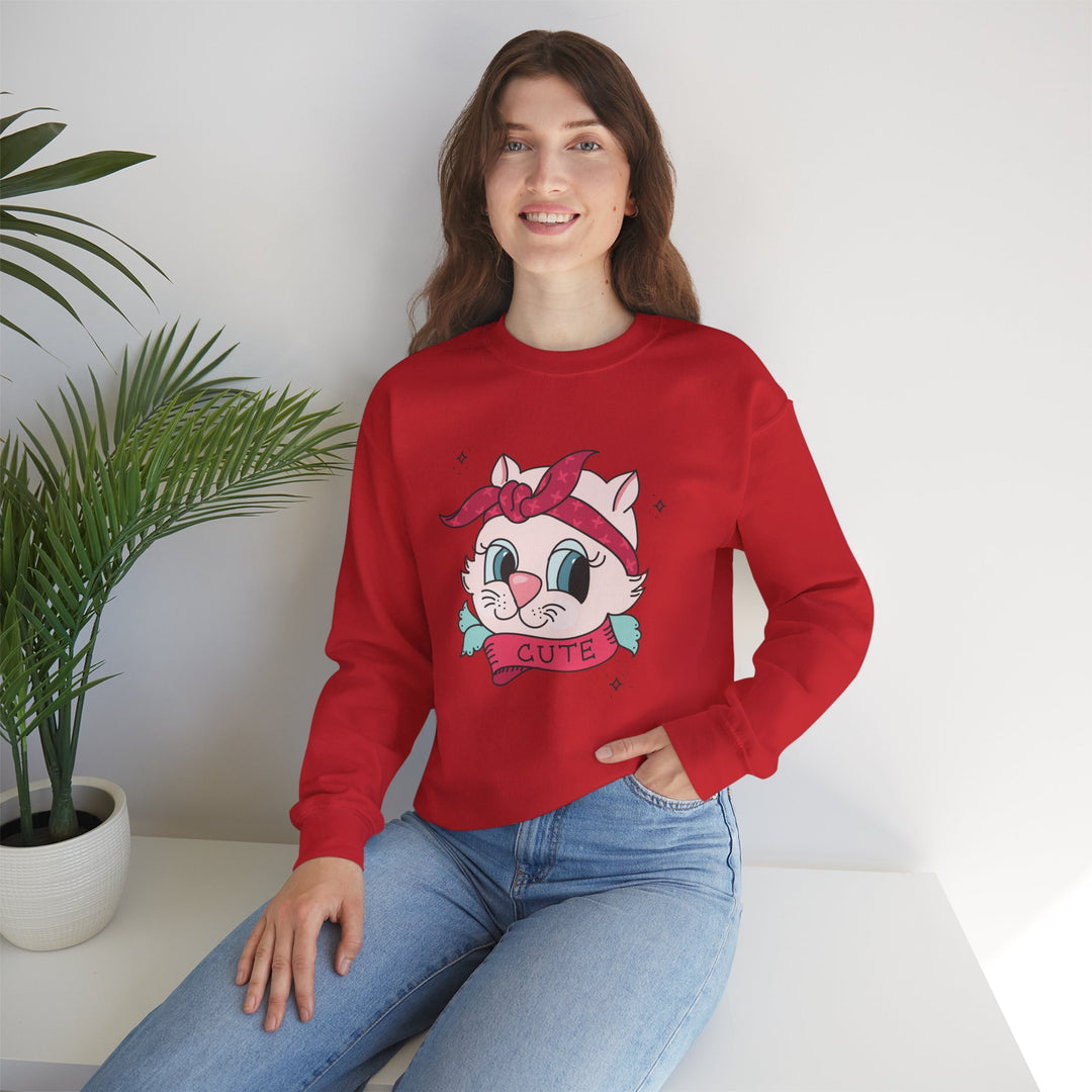 Tattoo Cat Crewneck Sweatshirt