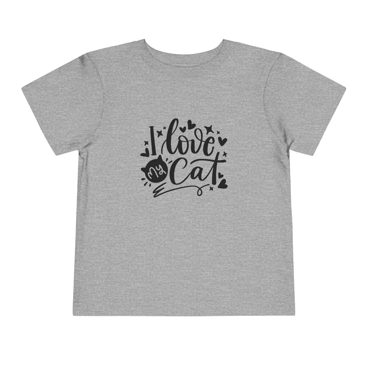 I Love My Cat Toddler Tee