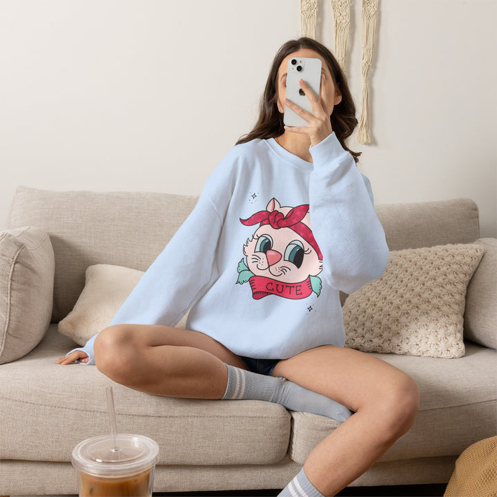 Tattoo Cat Crewneck Sweatshirt