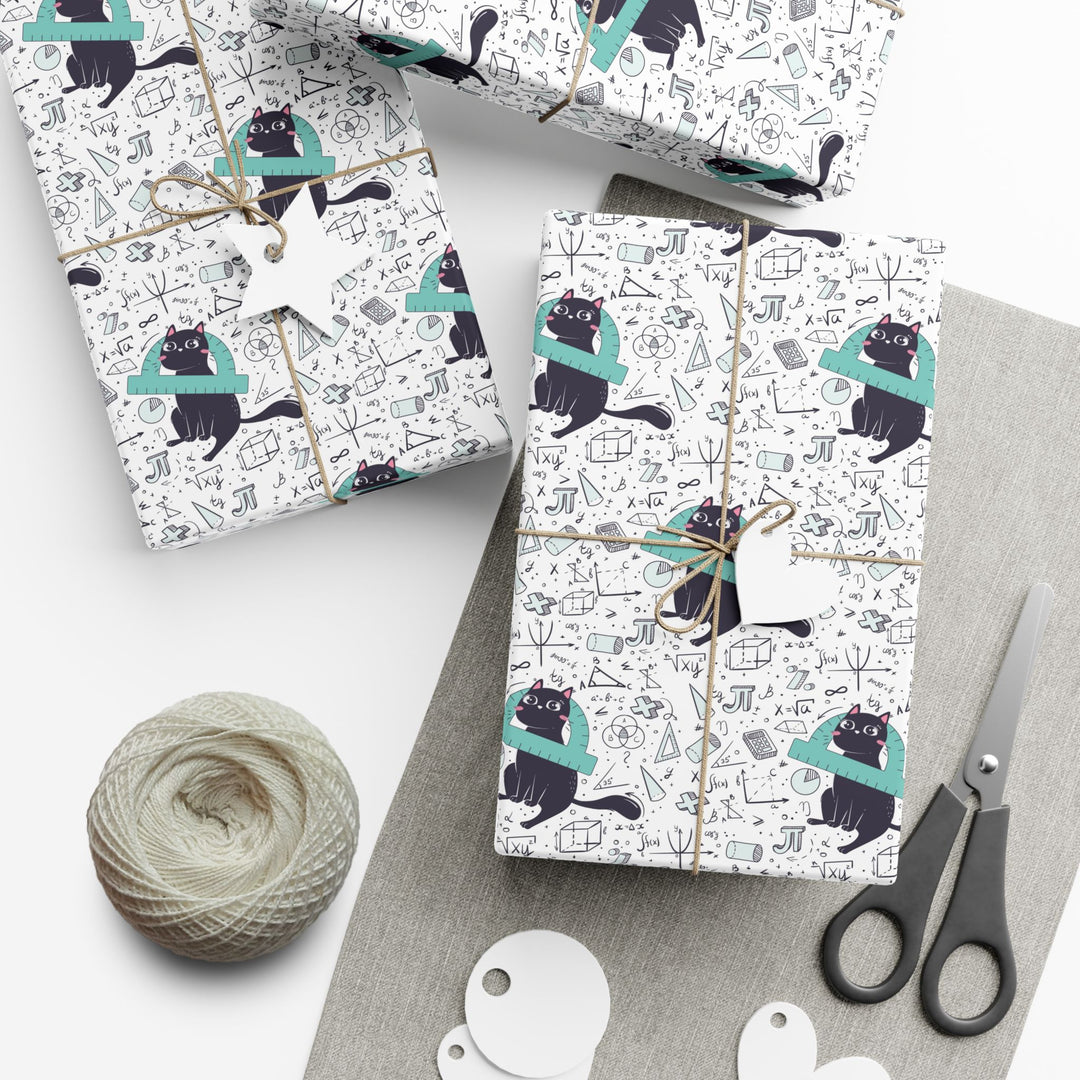 Mathematics Cat Gift Wrap