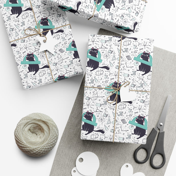 Mathematics Cat Gift Wrap
