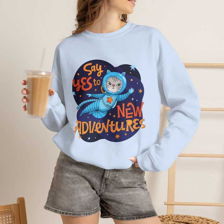 Adventure Kitty Crewneck Sweatshirt