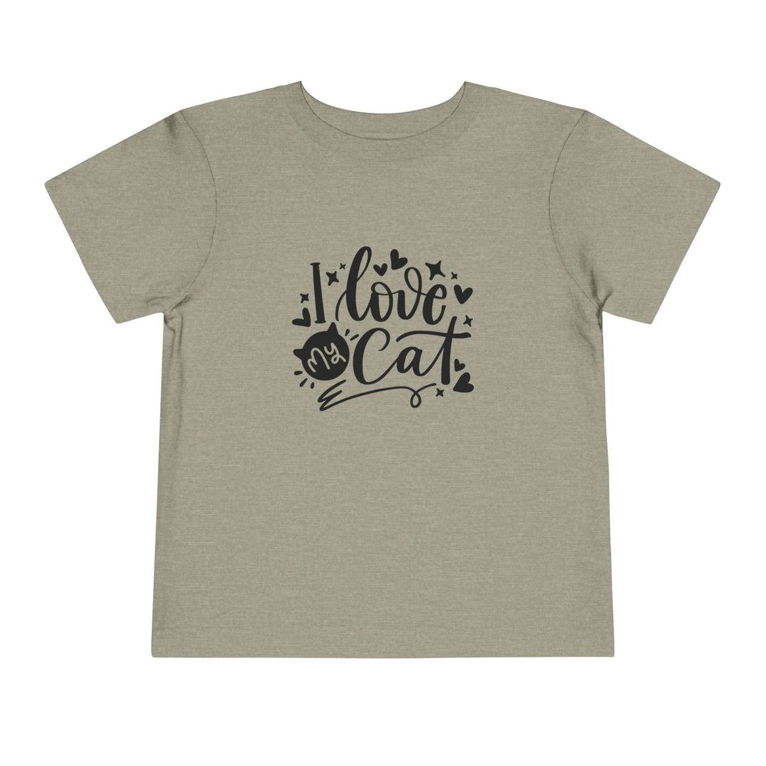 I Love My Cat Toddler Tee