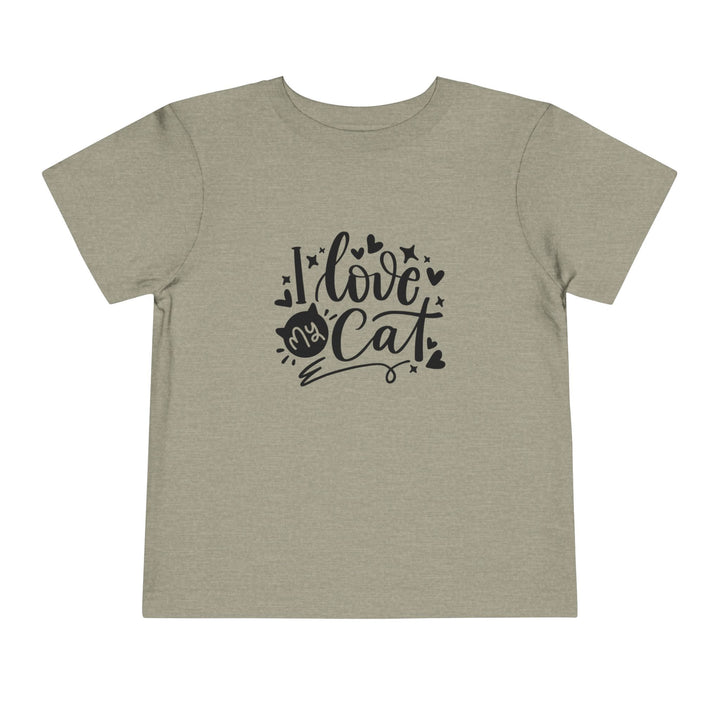 I Love My Cat Toddler Tee