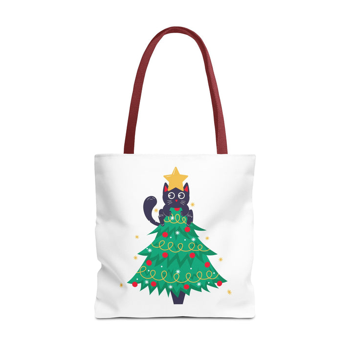 Cat Christmas Tree Tote Bag