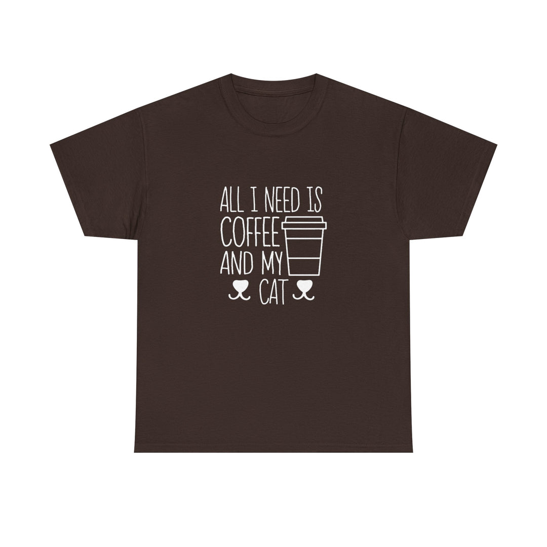 Coffee and My Cat Cotton Tee