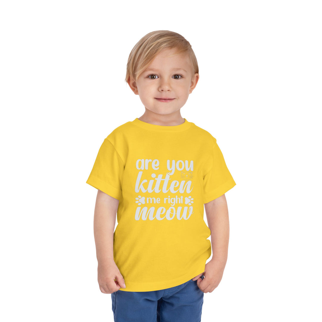 Kitten Me Right Meow Toddler Tee