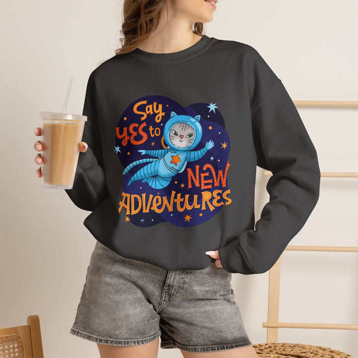 Adventure Kitty Crewneck Sweatshirt