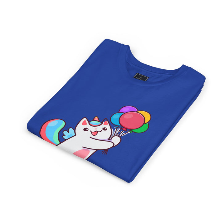 Caticorn and Balloons Youth Short Sleeve Tee