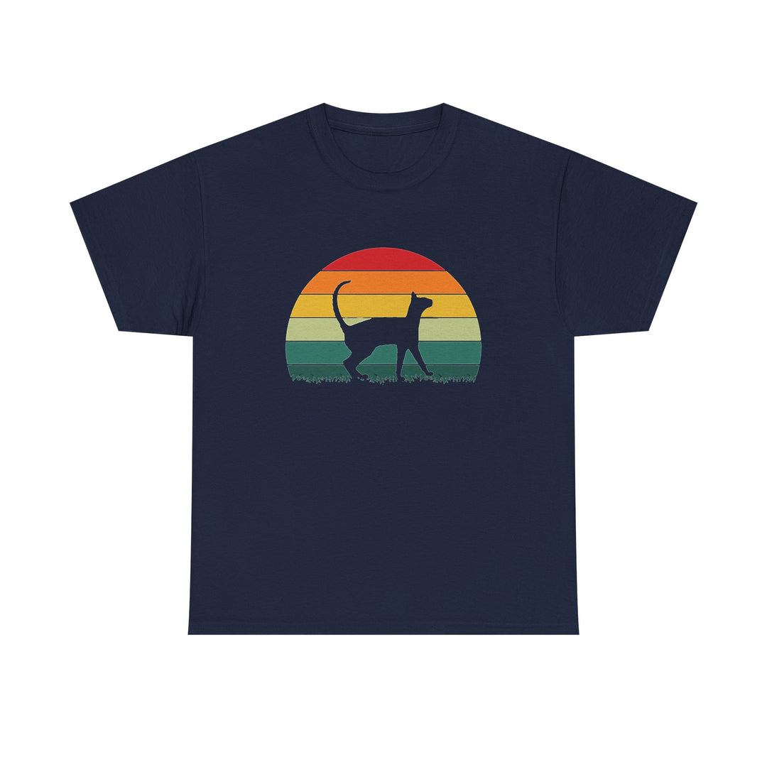 Sunset Cat Cotton Tee